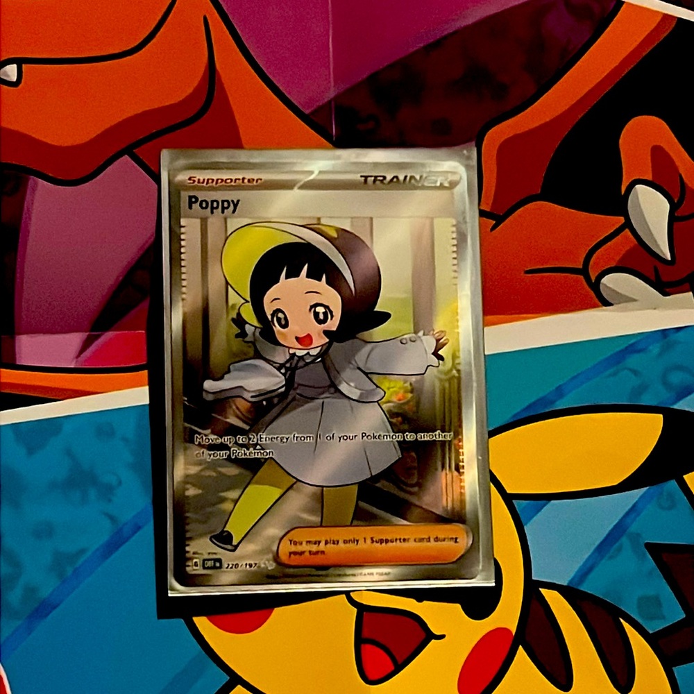 Poppy Obsidian Flames Trainer Full Art Pokémon Card